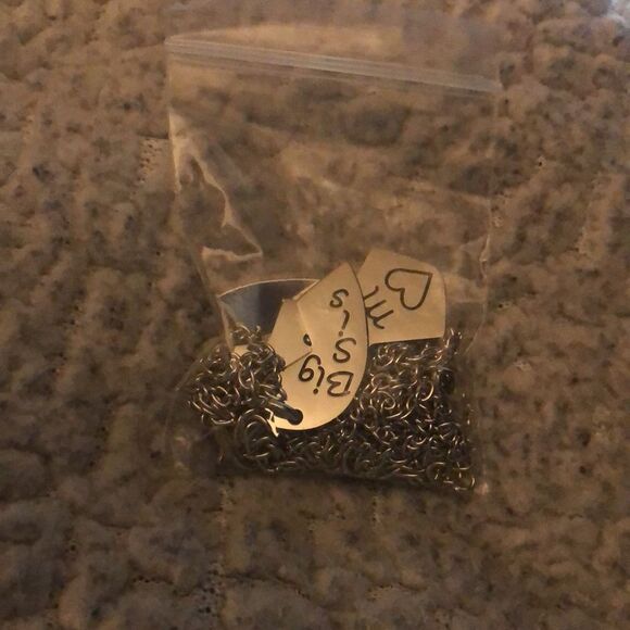 3 Pcs Big Sis Mom Little Sis Heart Necklace Mother Daughter Gifts Necklace - Picture 4 of 4